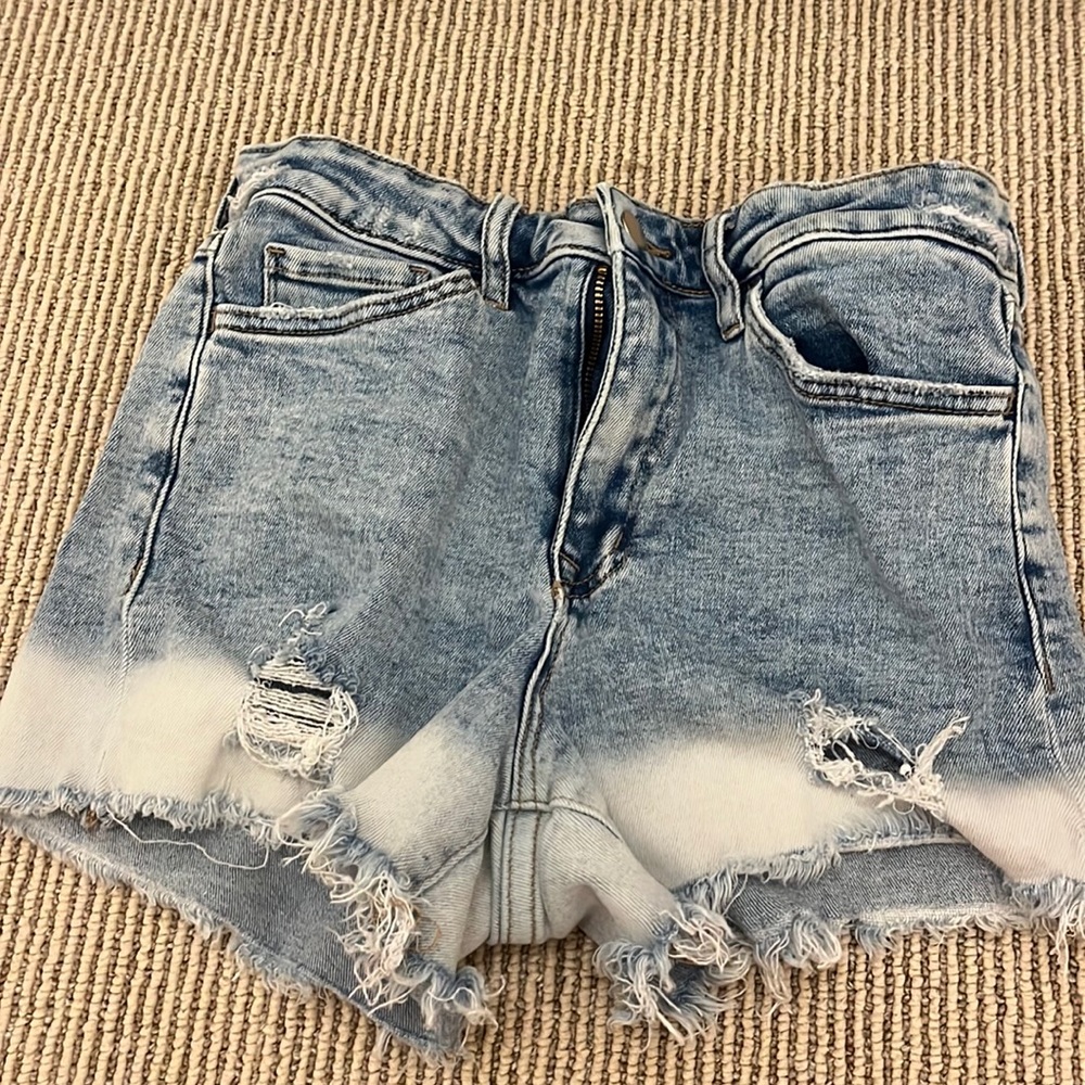 High-Waisted Ripped Jean Shorts from Altar’d State